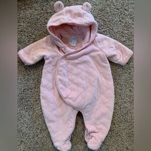 Gap Baby Quilted Bunting Bear Winter Onesie